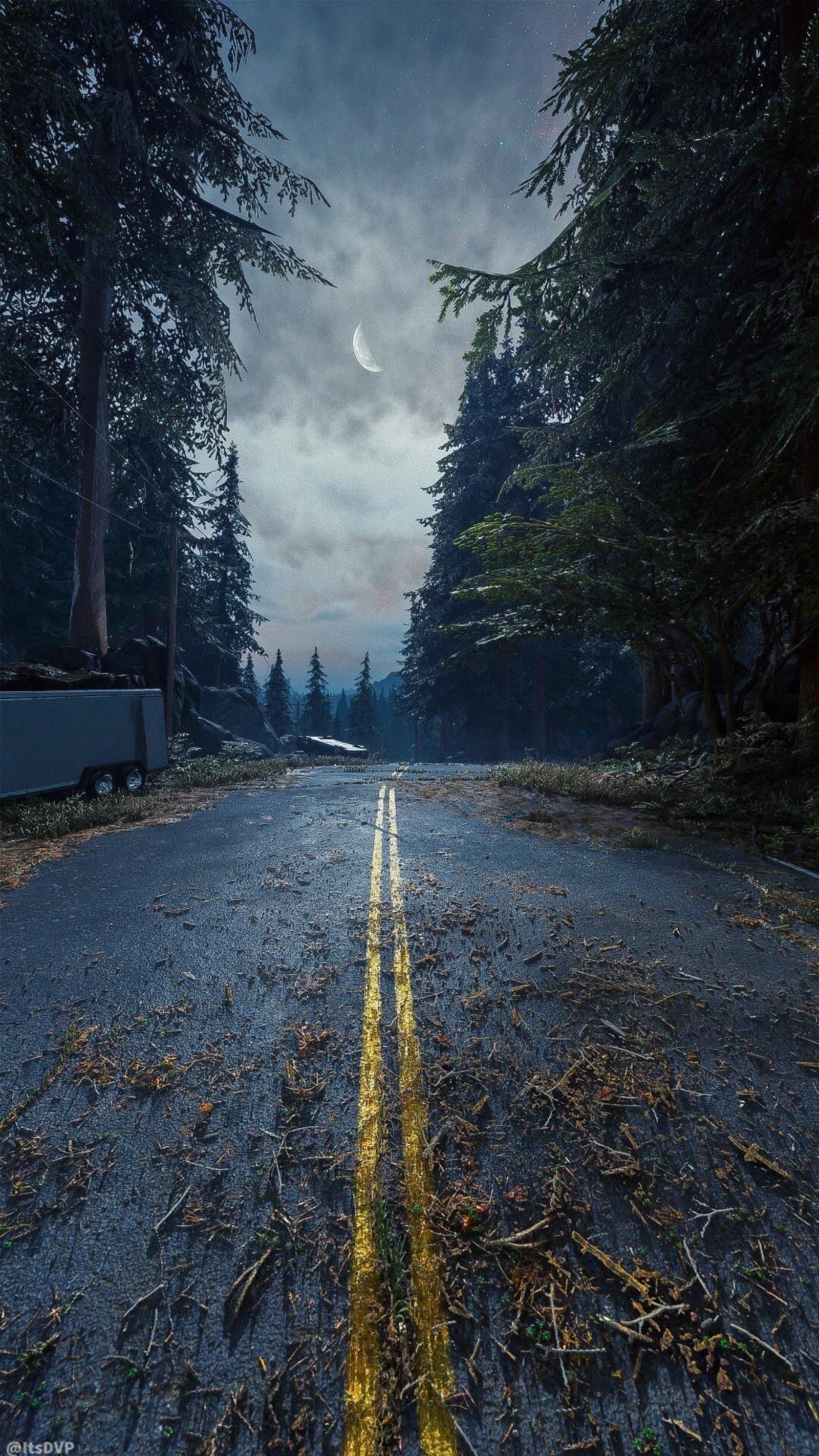 Lade offene straße, open world game, ps4 game, straße Hintergrund herunter