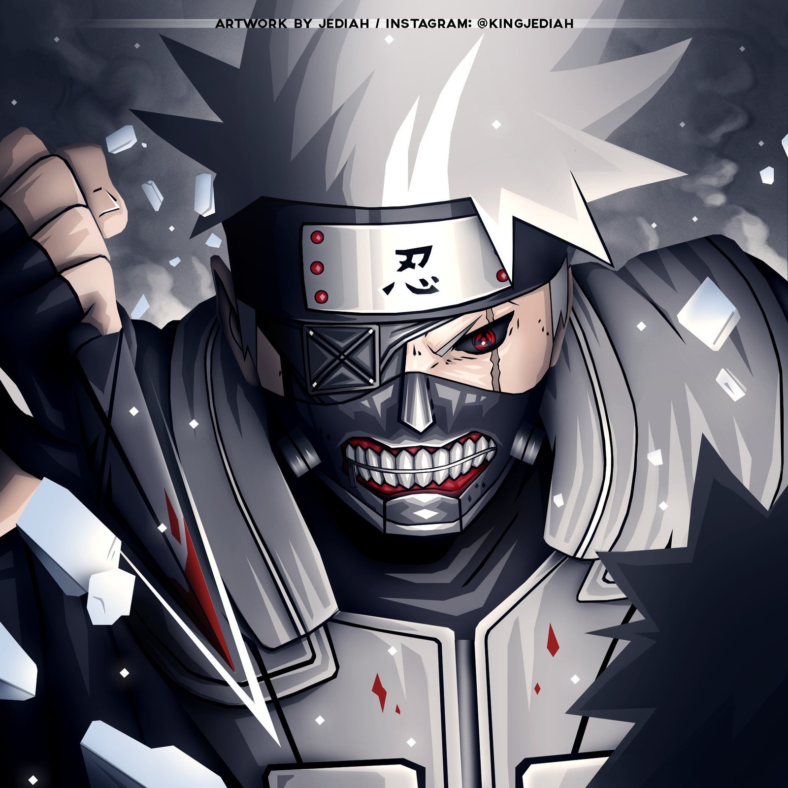 Скачать обои аниме, anime, kakashi, naruto