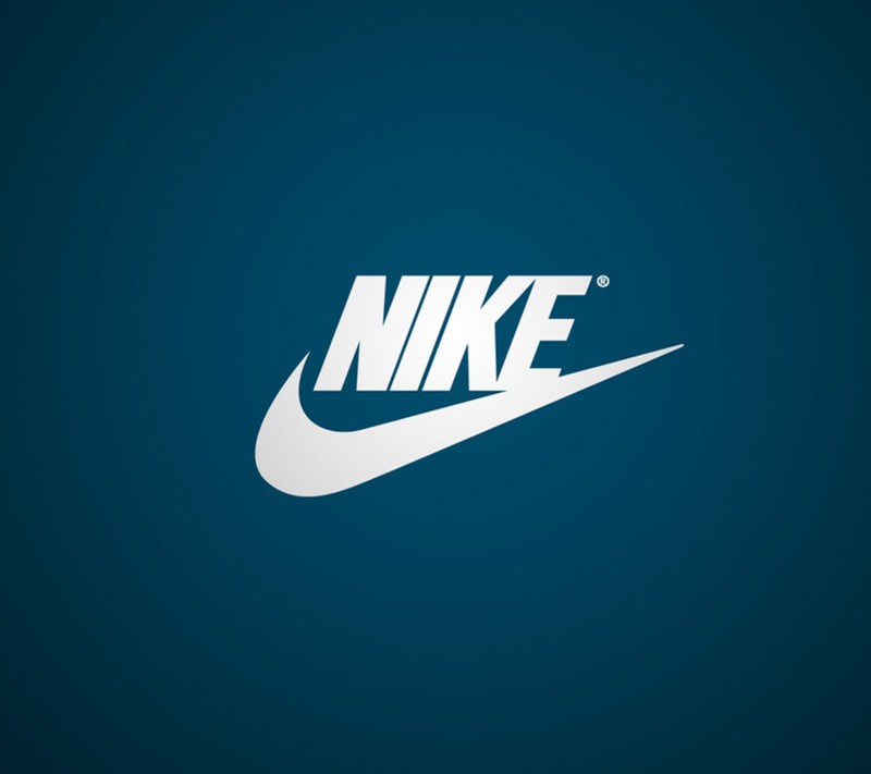 Белый логотип nike на синем фоне (eta, рхе, rhe)