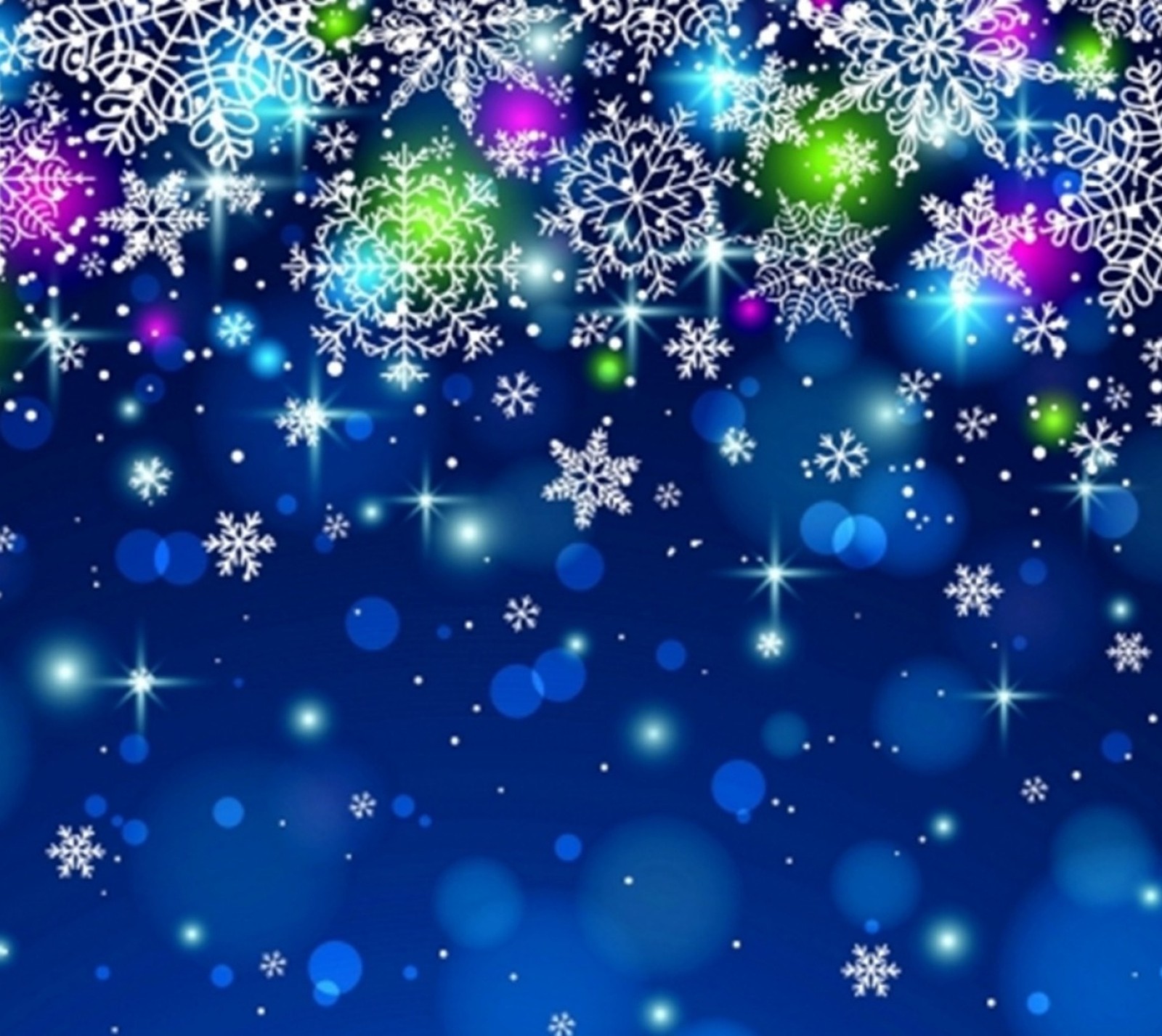 Blauer weihnachts hintergrund mit schneeflocken und sternen (hintergrund, blau, dekor, feiertag)