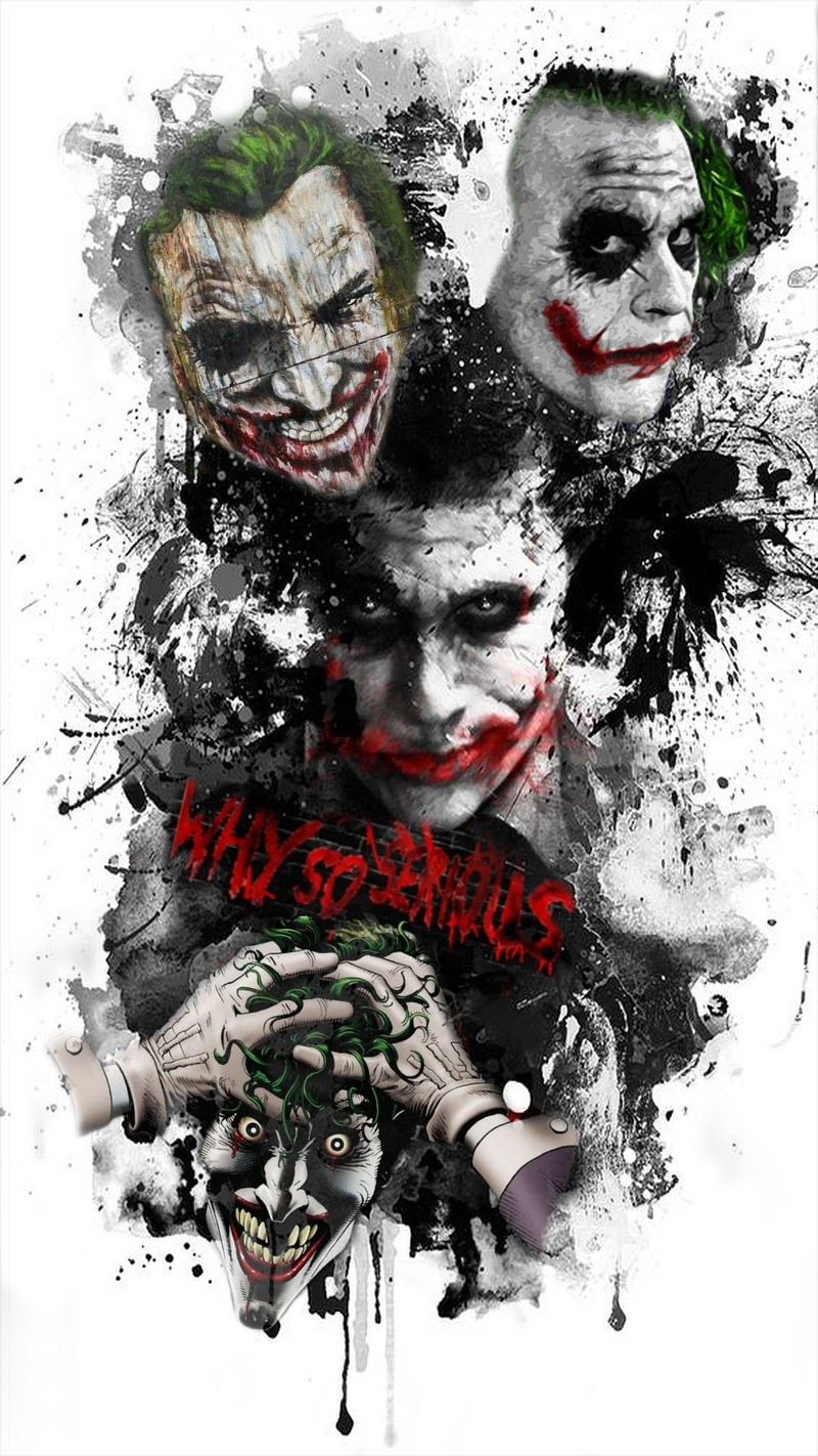 Крупный план постера с джокерами (batman, темный рыцарь, джокер, joker)