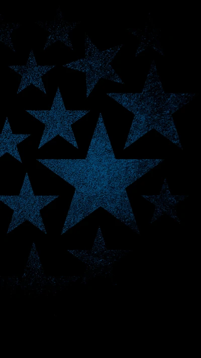 Minimal Dark Blue Star Texture