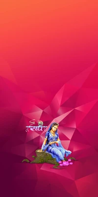 radhe, digital wallpaper