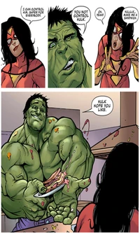 As hilárias habilidades de sanduíche do Hulk: Um confronto cômico com a Supermulher