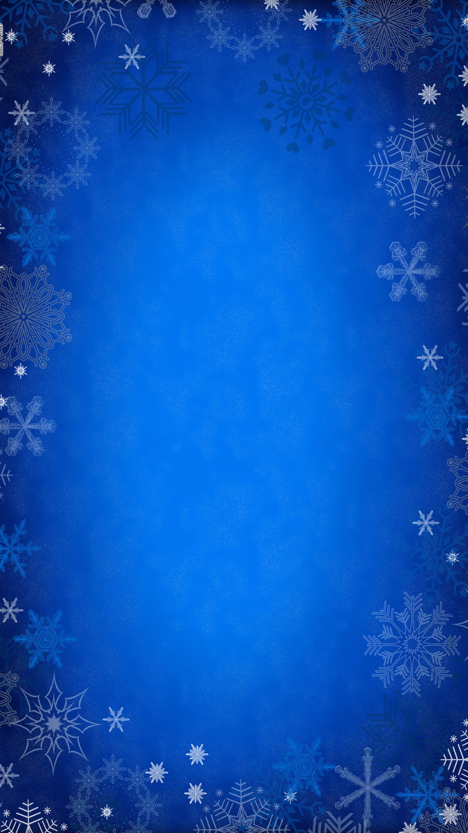 Arafed blue background with snowflakes and stars (background, blue, snow, winter)