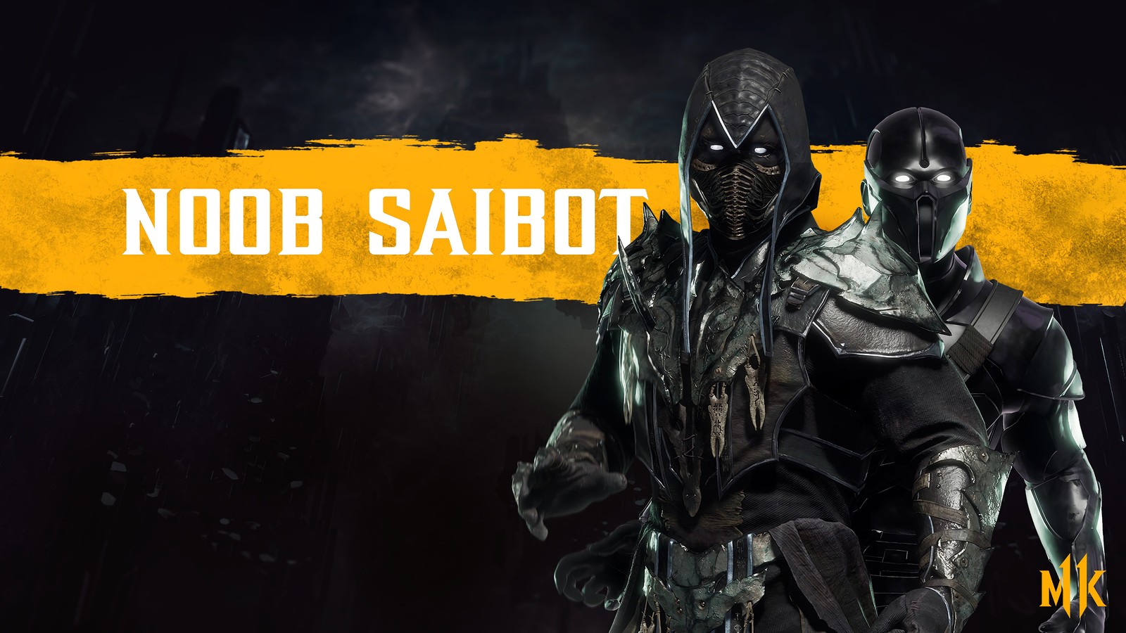 noob saibot, mortal kombat 11, video game wallpaper