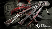 playerunknowns battlegrounds, videospiel, weltmeisterschaft, waffe, gewehr