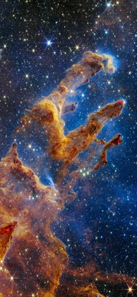 pillars of creation, space telescope, nasa, star, telescope wallpaper