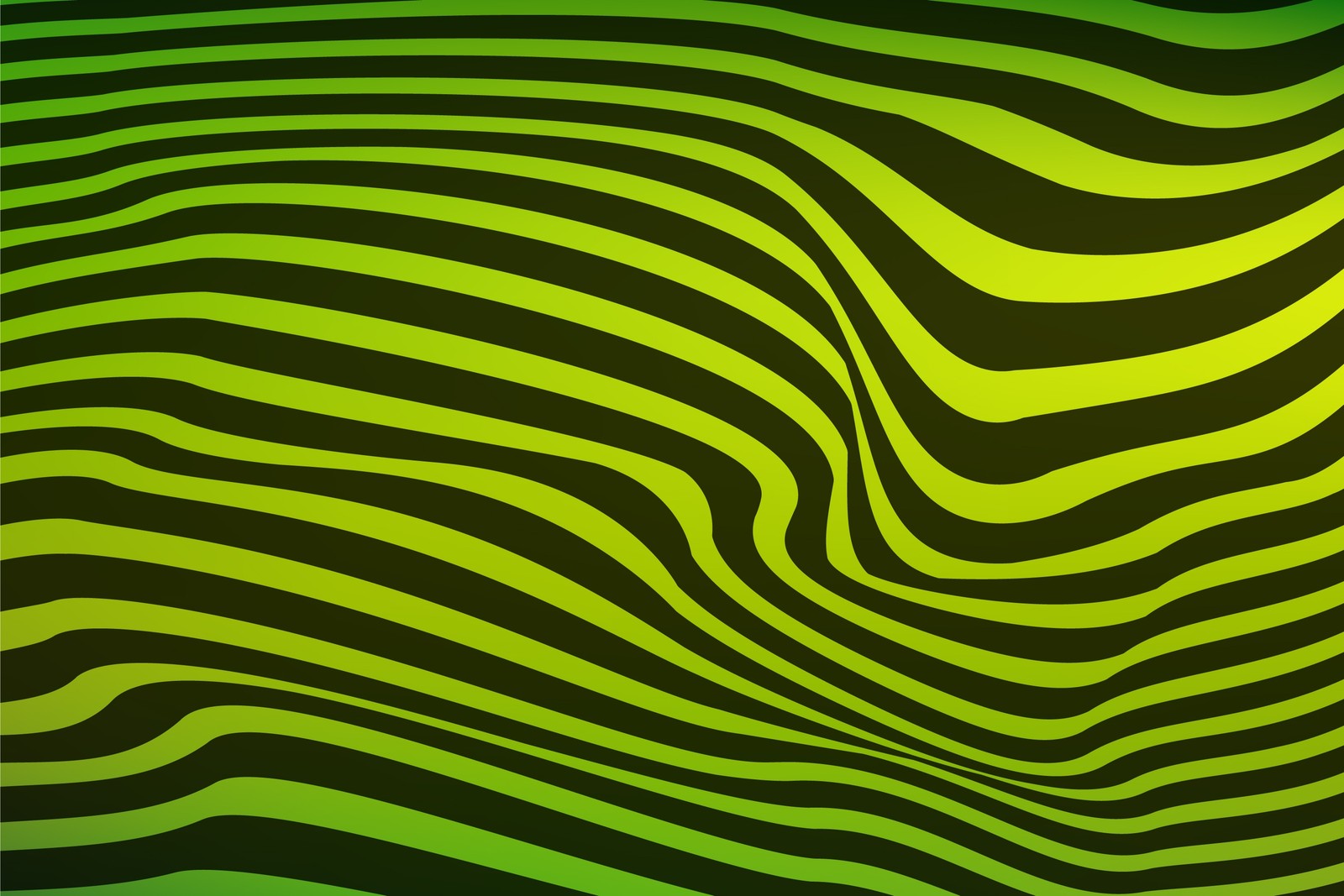 A close up of a zebra print wallpaper with a green background (green, pattern, yellow, line, grasses)