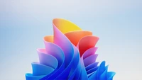 Colorful Abstract Blooming Curves