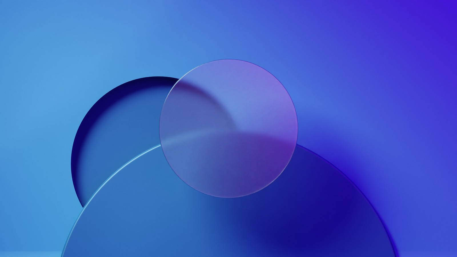 Un gros plan d'un fond abstrait bleu et violet avec un objet circulaire (fond bleu, circles, gelé, abstrait, fond décran 4k)