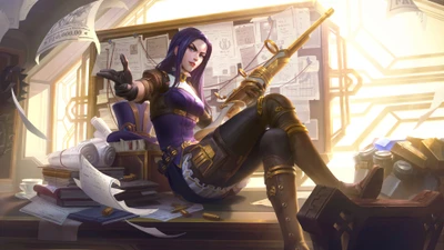 caitlyn, league of legends, lol, видеоигра