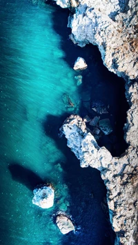 Azure Waters and Rocky Coastline