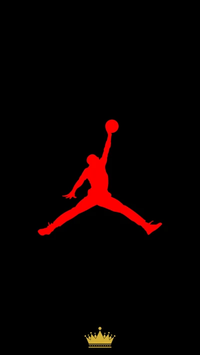 Silhouette icónica de Jumpman: La esencia de la grandeza del baloncesto