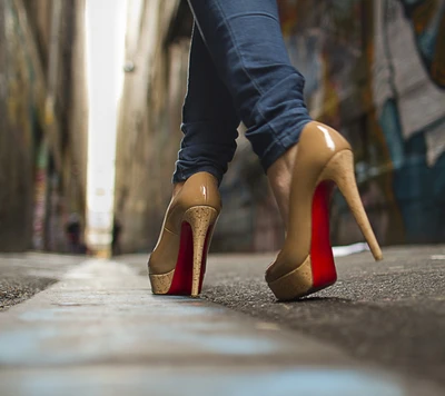 city, girl in heels