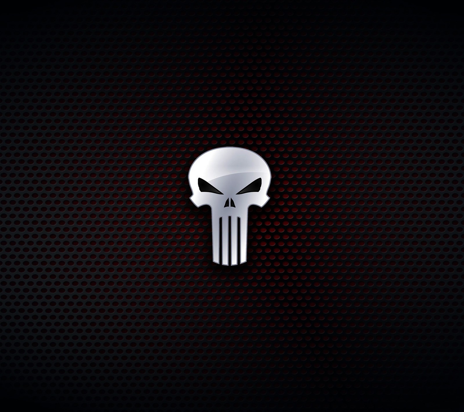 Le logo du punisher sur fond noir (frank castle, logo, punisseur)