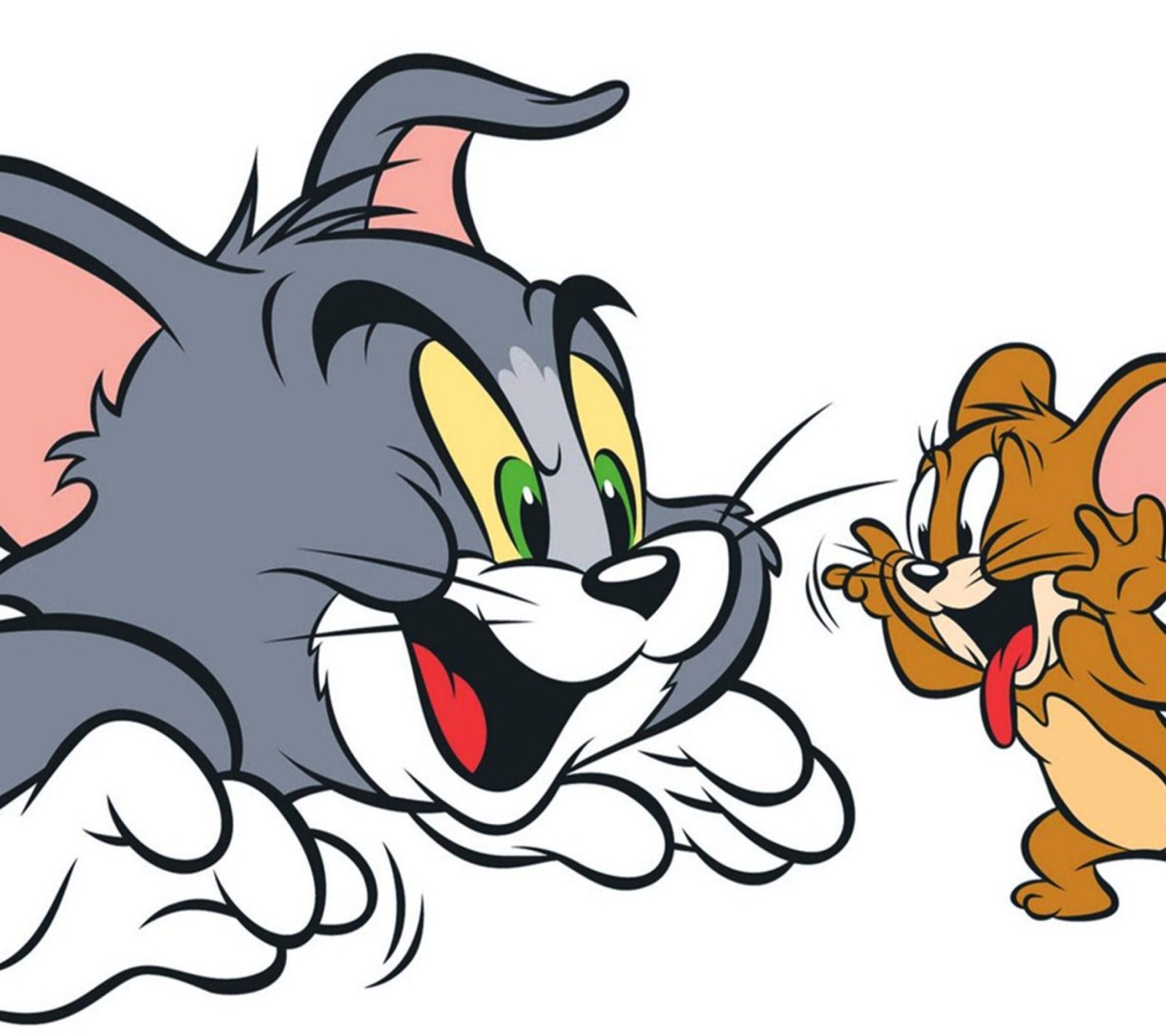 Cartoon characters of a cat and a dog playing together (2016, awesome, love)