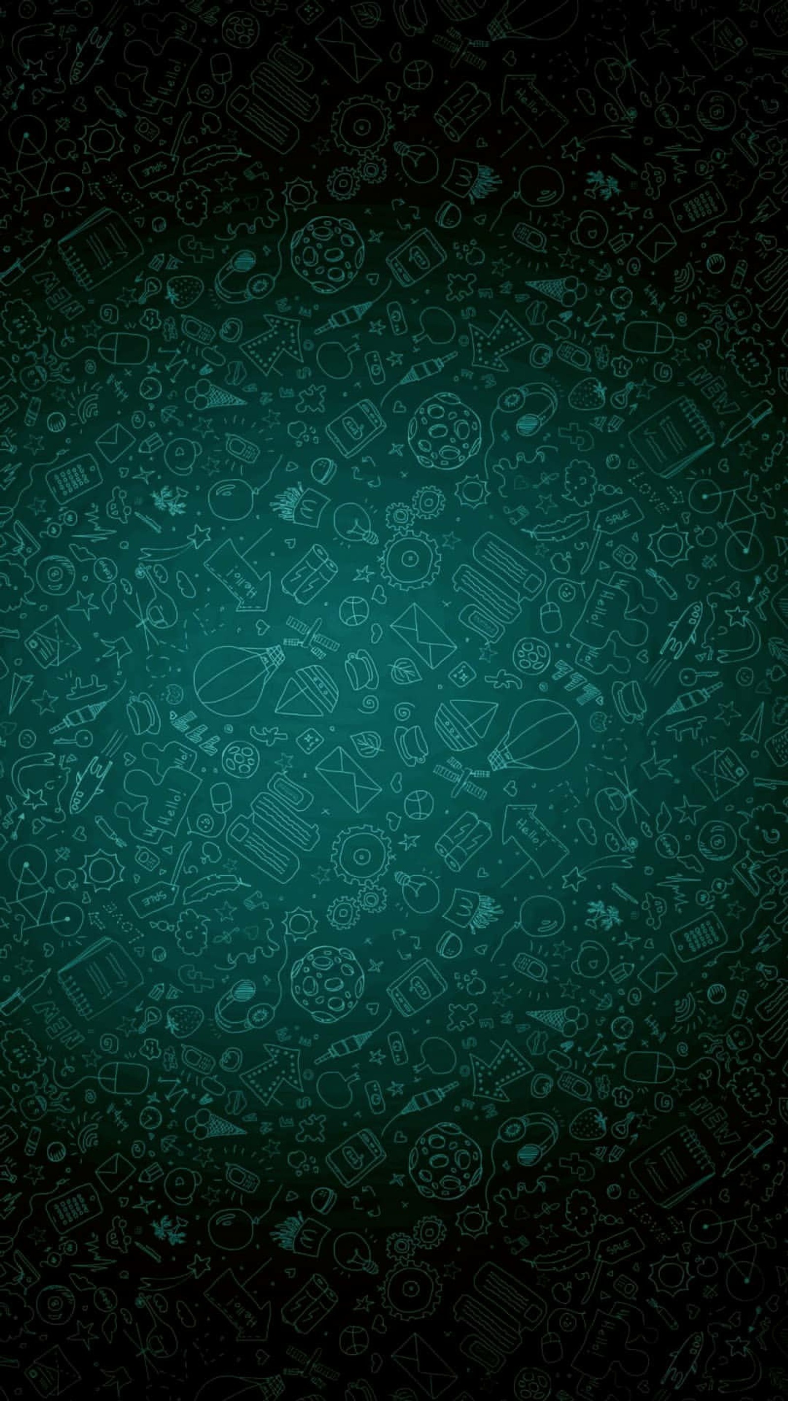 A green background with doodle drawings and a black background (background, blue)