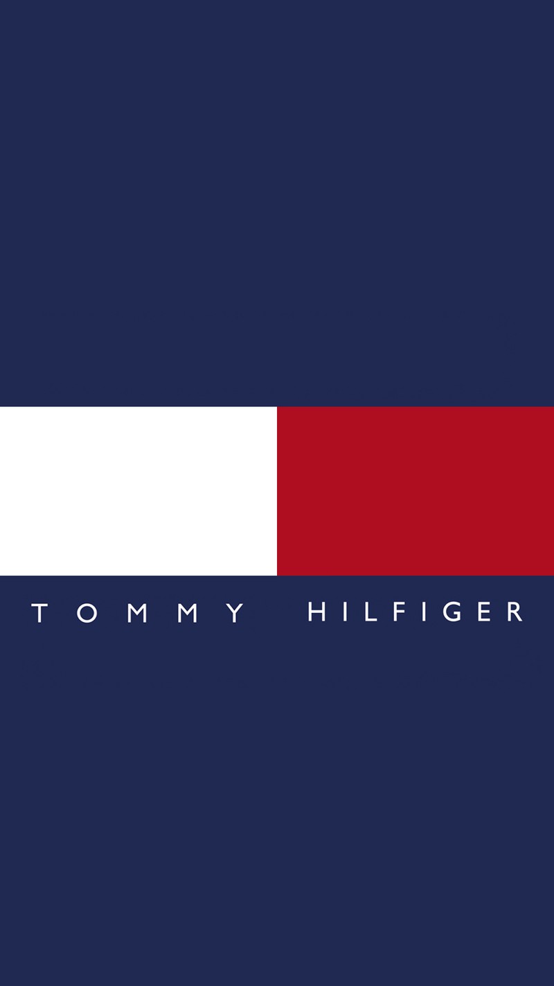 Логотип tommy hilfiger на синем фоне (хилфигер, hilfiger, логотип, томми)