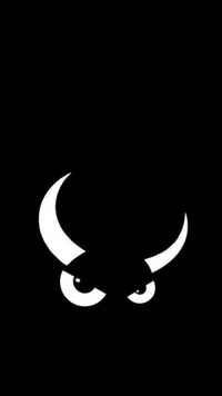 Minimalist silhouette of a bull's head with prominent horns and eyes, symbolizing the iconic badtoro of Spain.