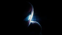 Spider-Man Emerging from Darkness: A Striking Graphic Atmosphere