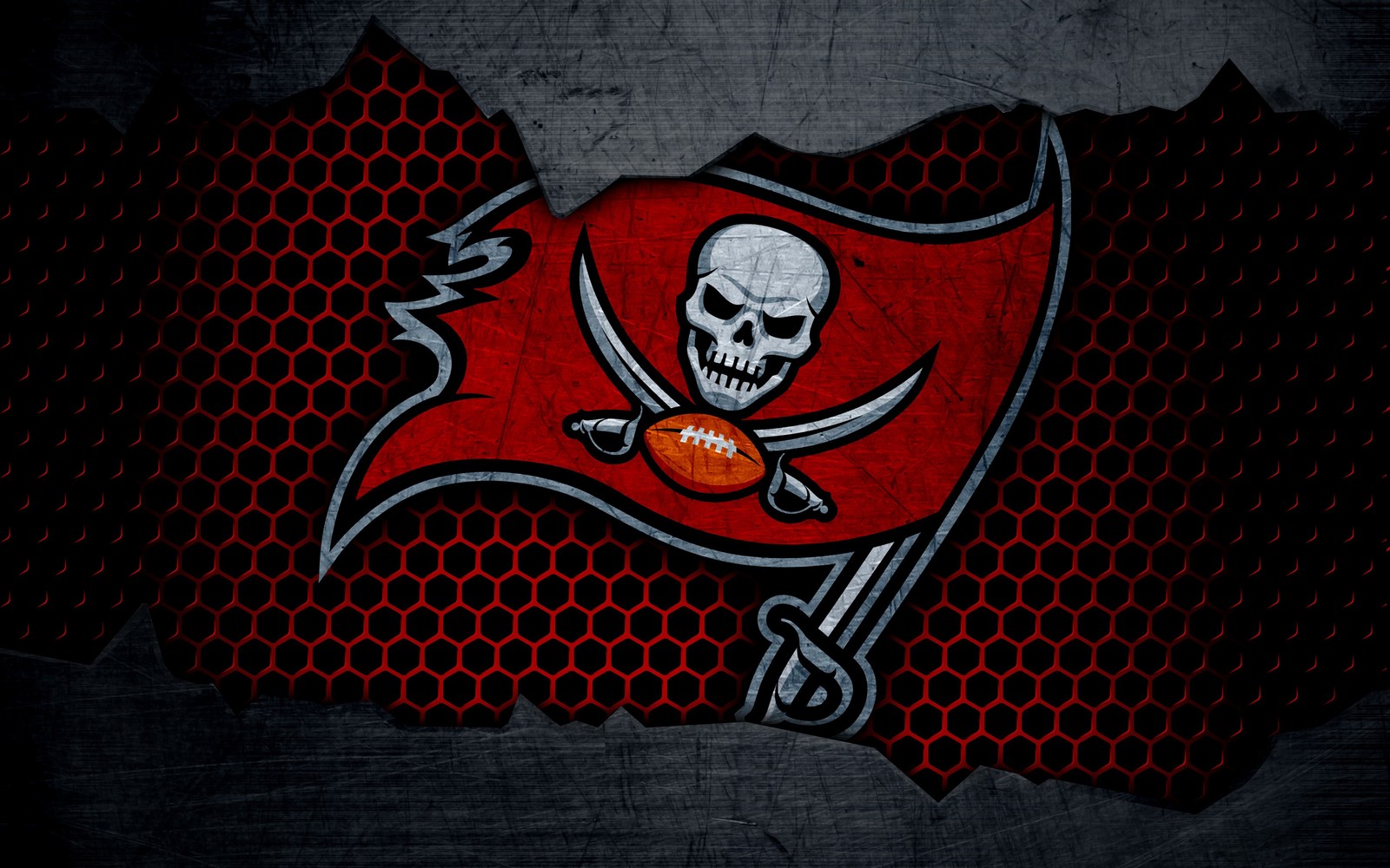 tampa bay buccaneers, flag, nfl team, american football team, sports wallpaper