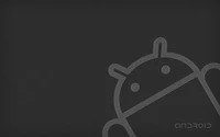 android, modo monocromo, negro, gris, línea