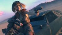 mad max fury road, car, hood, long hair, sky wallpaper