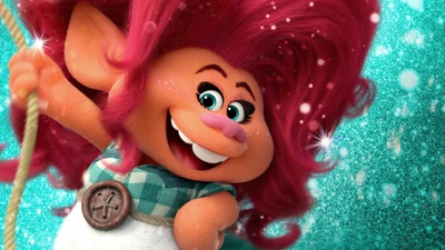 Delta Dawn de Trolls World Tour: Uma Aventura Vibrante em Animação.