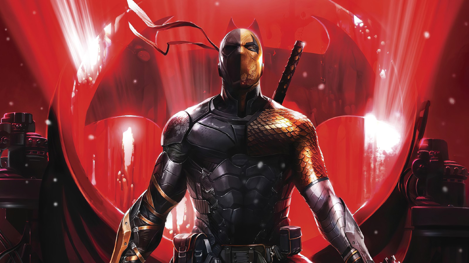 Lade deathstroke, dc comics, comics, superbösewicht Hintergrund herunter