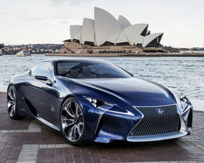 Lexus LC 500 am Sydney Opera House