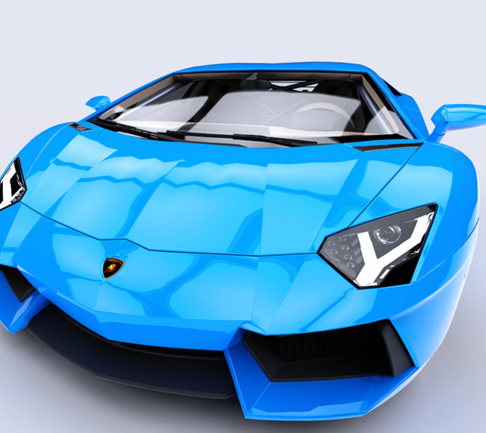 Baixar papel de parede azul, carro, lamborghini, novo