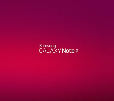 Logo de Samsung Galaxy Note 4 sobre fondo degradado