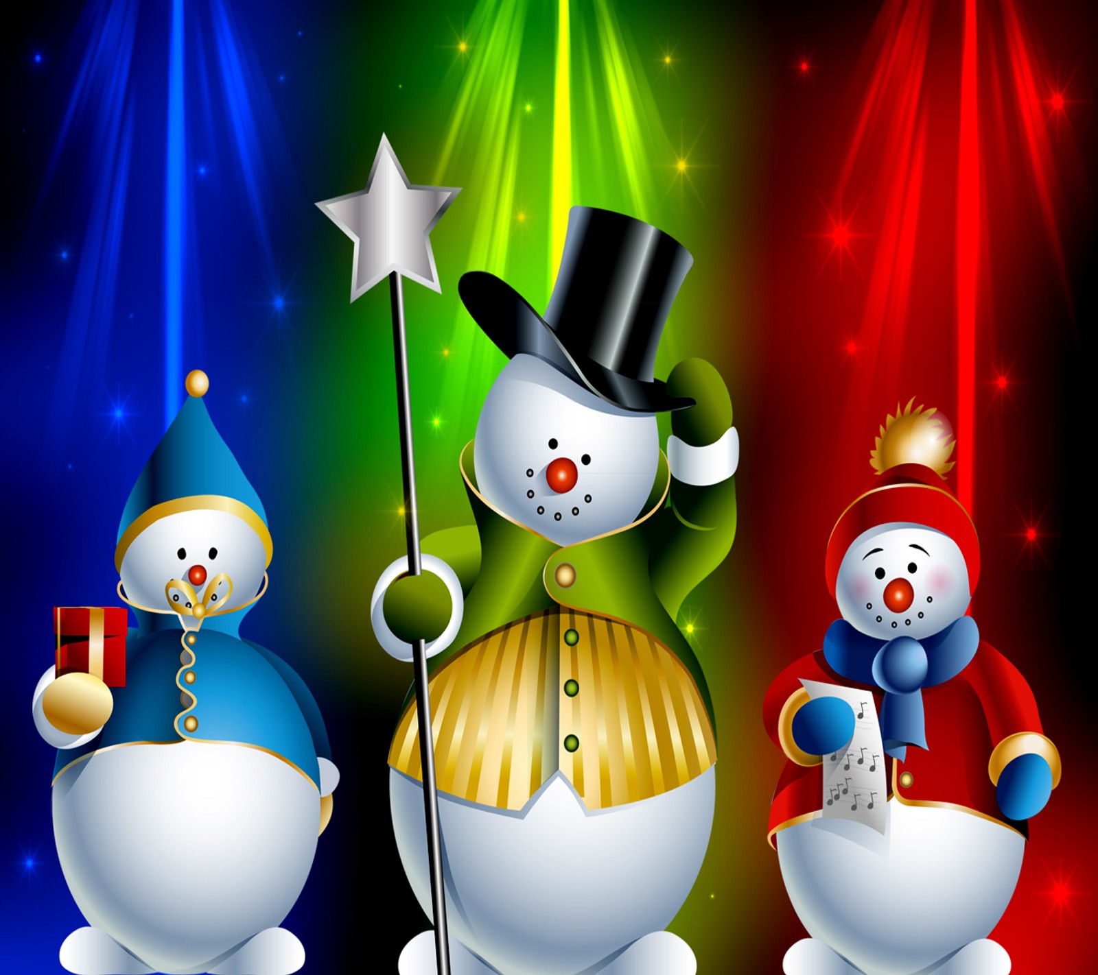 christmas, snowman Download Wallpaper