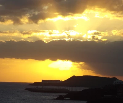 paisagem, sol, tenerife