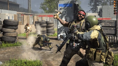 Combate cuerpo a cuerpo intenso en Call of Duty: Modern Warfare