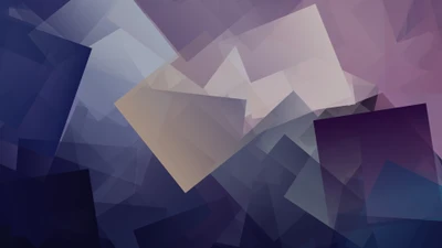 Abstract Geometric Patterns in Blue and Purple