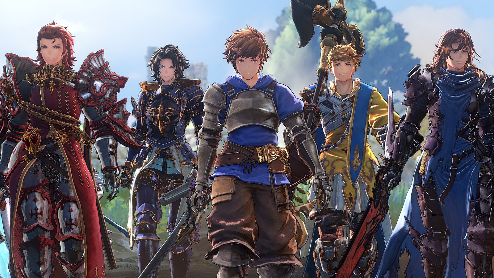 granblue fantasy relink, video game, characters, gran, percival wallpaper