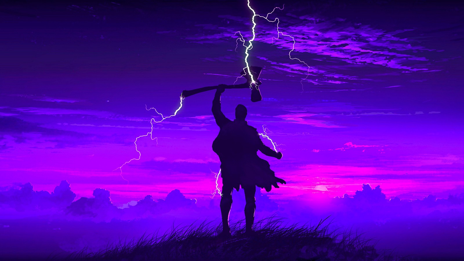 avengers endgame, movie, thor, minimalist wallpaper