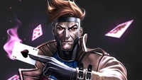 Gambit: O super-herói da Marvel Comics Mestre das Cartas