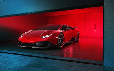 Red Lamborghini Aventador: A Stunning Display of Supercar Elegance and Performance