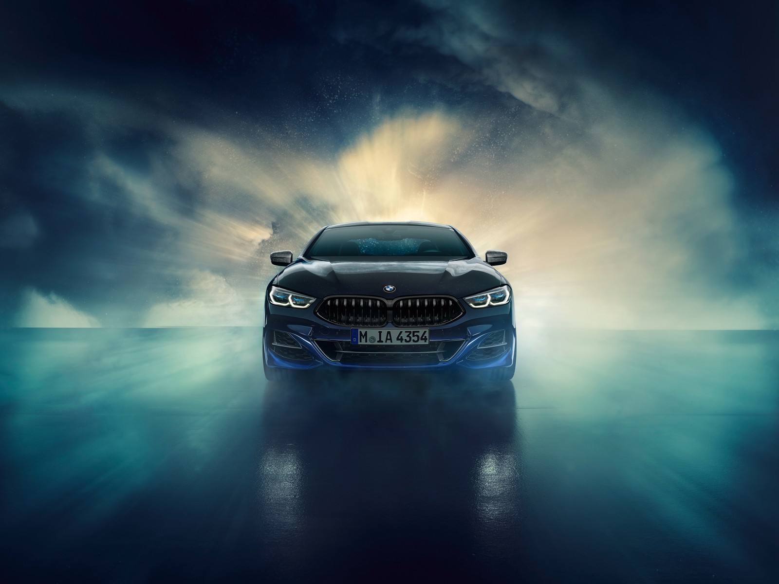 car, bmw 8 series, mid size car, sky, bmw wallpaper