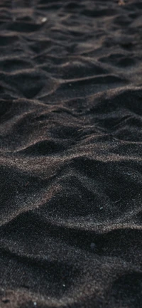 Textured Black Sand Landscape