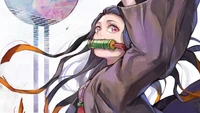 nezuko kamado, kimetsu no yaiba, anime, demon slayer kimetsu no yaiba, 鬼滅の刃 wallpaper