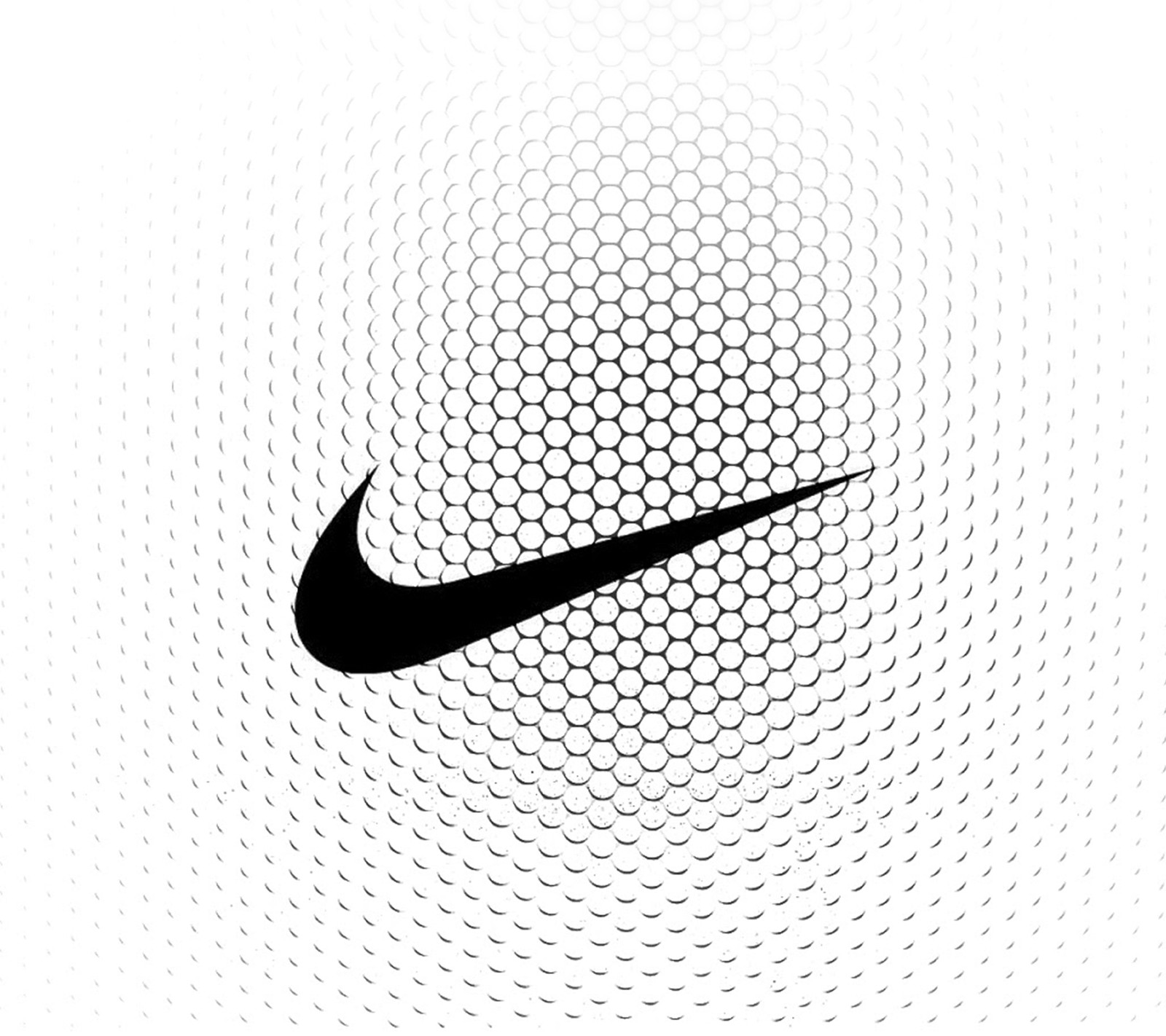 Un primer plano de un logo de nike en blanco y negro sobre un fondo blanco (logotipo, nike, blanco)