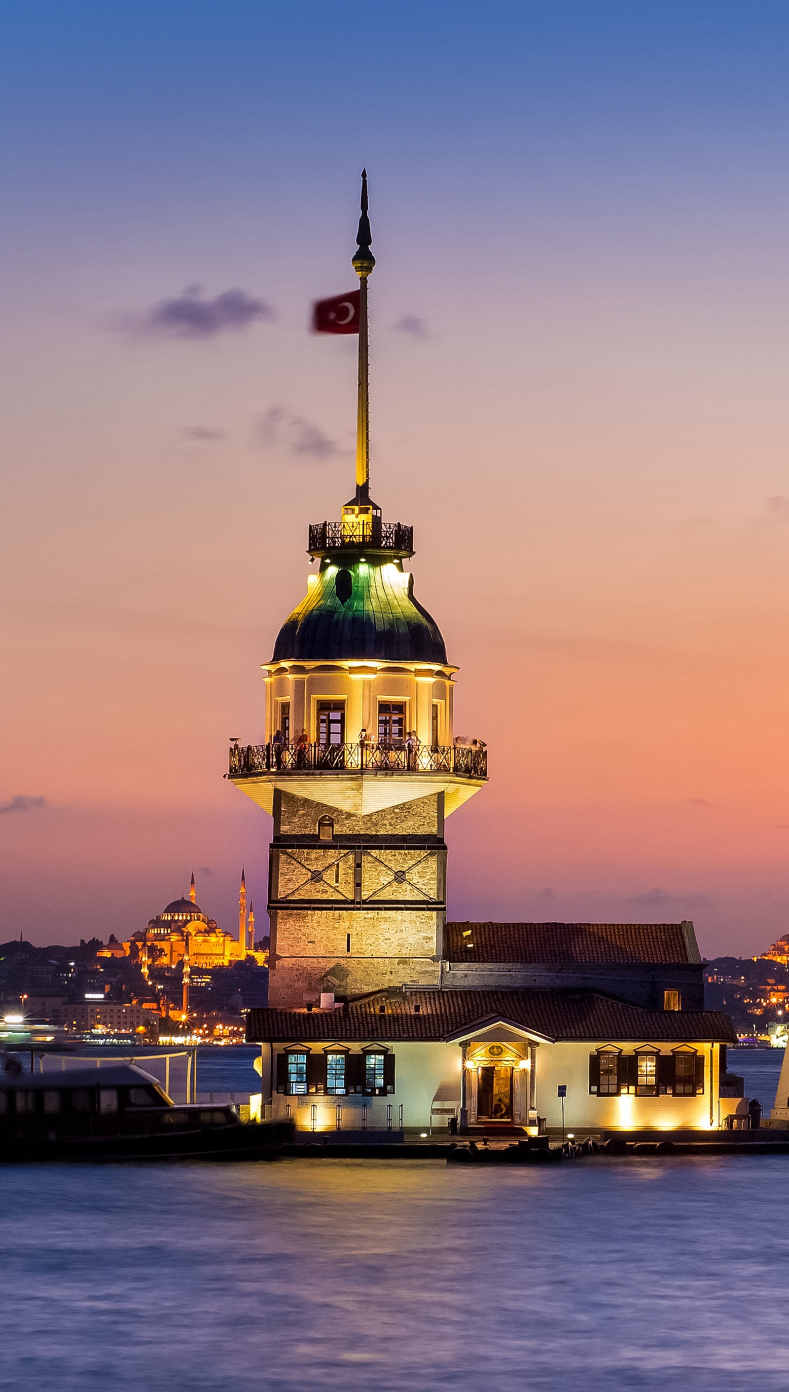 Lade istanbul, mädchen turm Hintergrund herunter