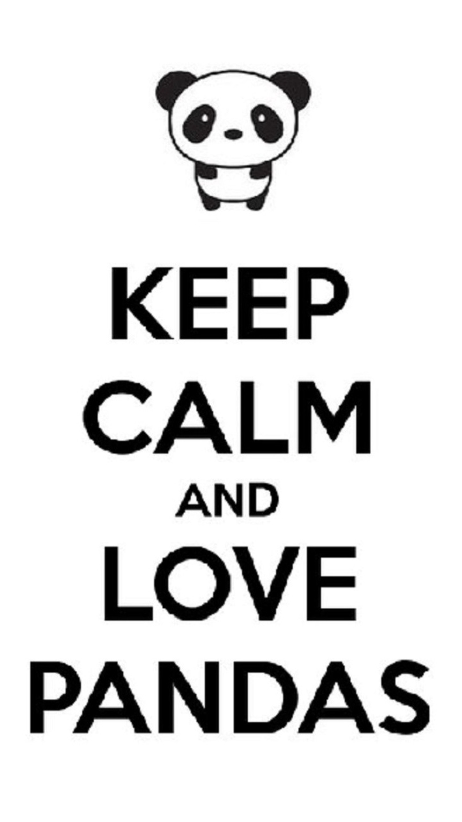 Keep calm and love pandas (animal, panda)