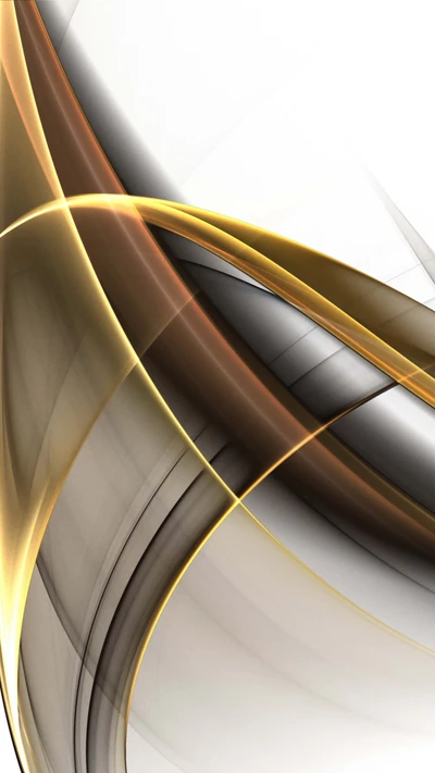 Elegant Abstract Lines in Gold and Silver