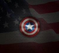 2160x1920, american flag, captain america, steel backround