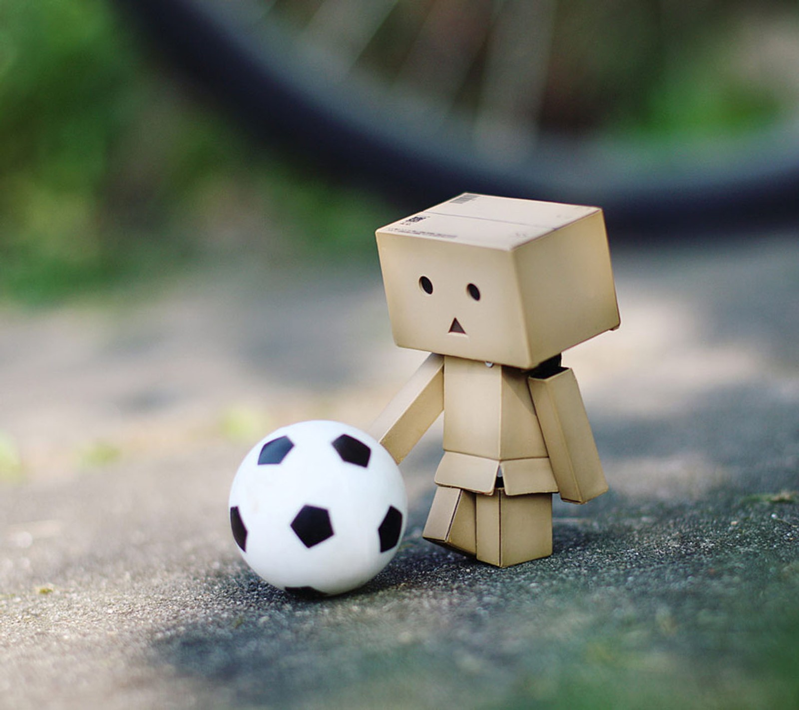 Descargar fondo de pantalla lindo, danbo, fútbol